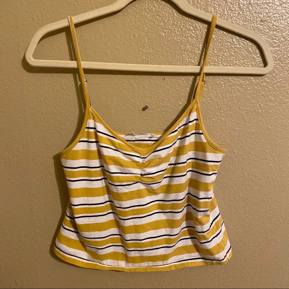 Yellow striped shirt